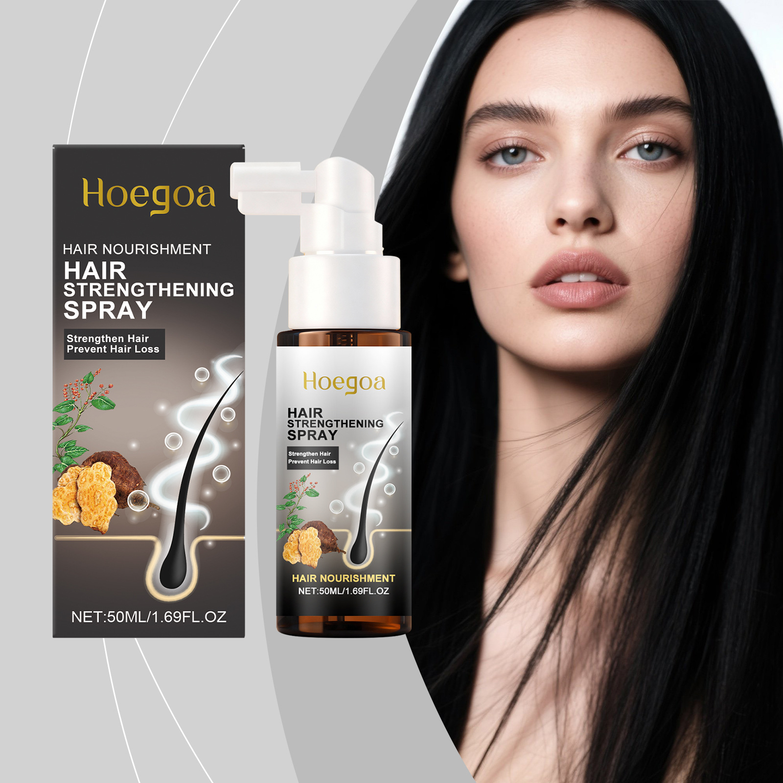 Hair Care For Hair Fall - بخاخ هويغا لتقوية الشعر ومكافحة تساقطه،