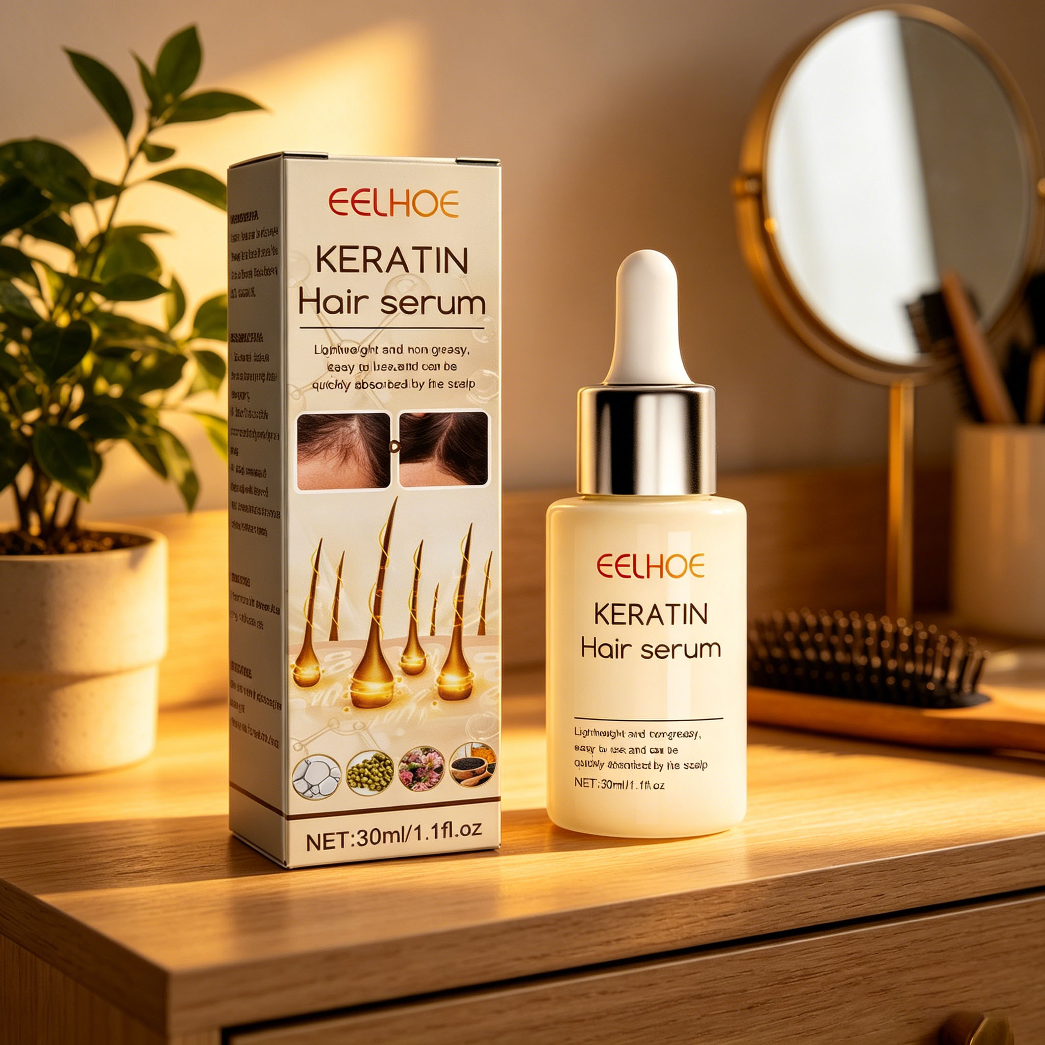 زيت خلاصة الشعر الكثيف لتقوية  - مراجعة Split End Repair Serum وسعره